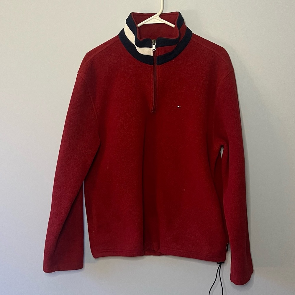 vintage/retro Tommy Hilfiger pullover quarter zip fleece